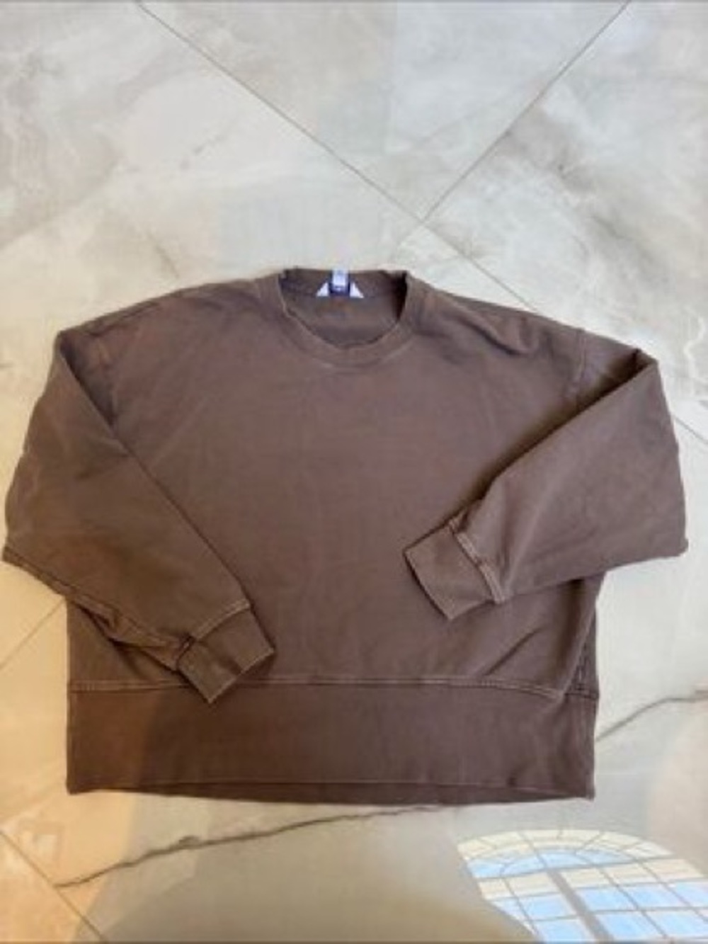 JoyLab Crewneck Sweater - Brown Medium